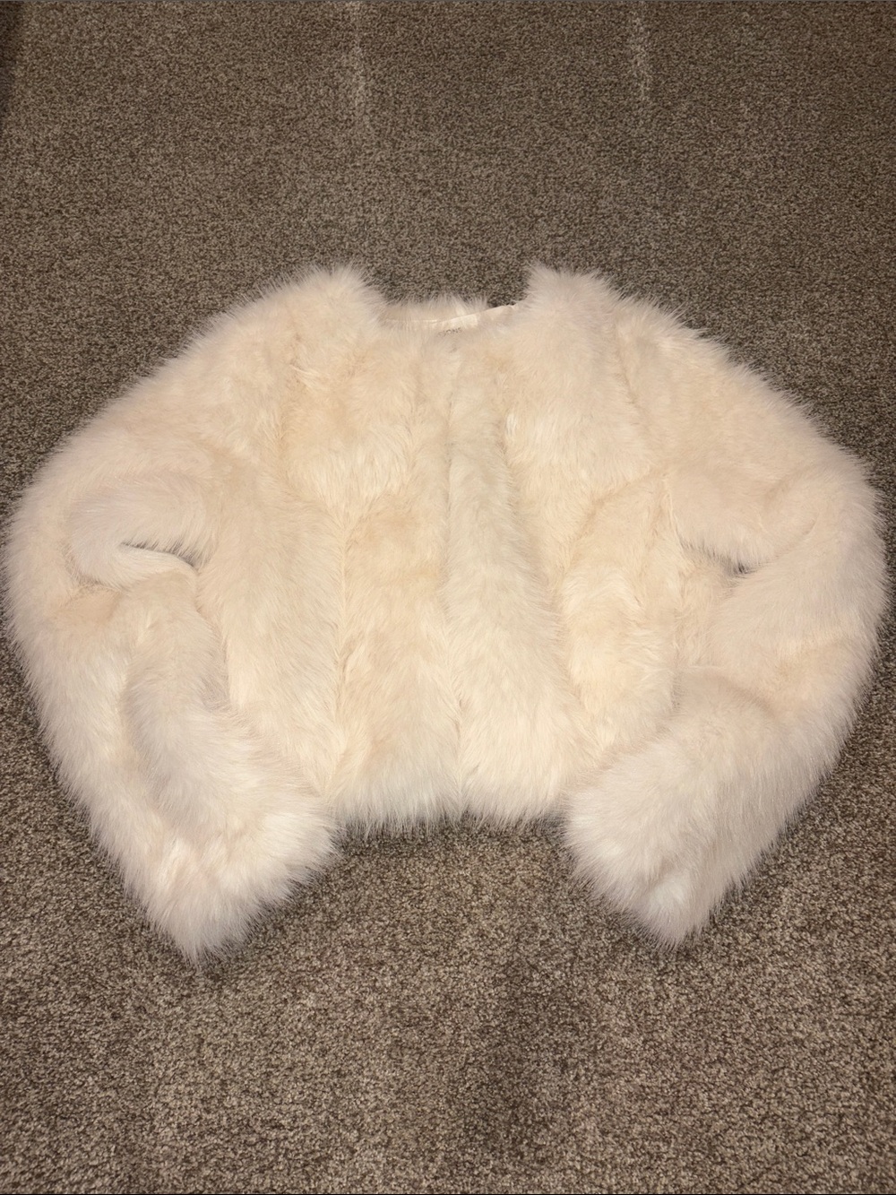 Women's Cropped Faux Fur Jacket